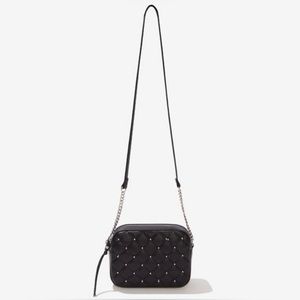 NWT Rebecca Minkoff Quilted Studded Crossbody in Black